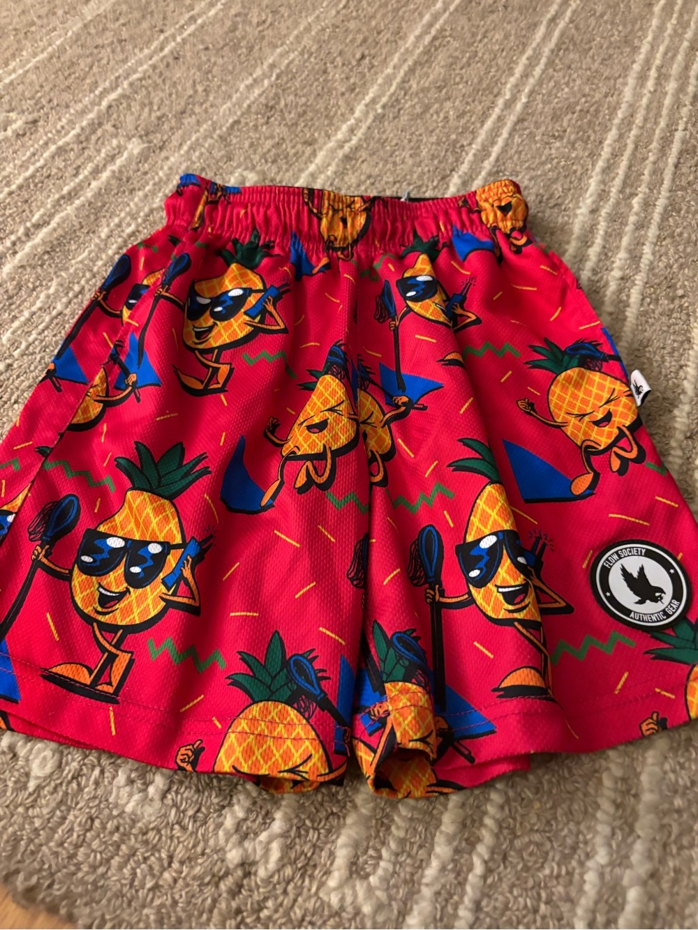 Flow Society Pineapple LAX shorts